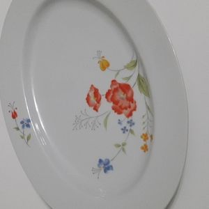 Oval Serving Platter "Poppy Garden"